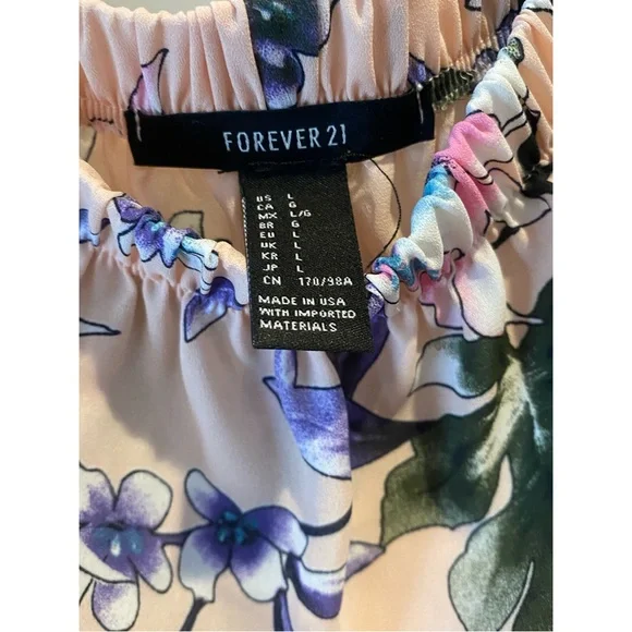 Women’s ‘Forever 21’ floral crop blouse - Picture 3 of 5